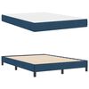 vidaXL Cama Box com colch&atilde;o Azul 140 x 200 cm tecido