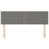 vidaXL Cabeceiras cinzento-escuro 144x5x78/88 cm tecido