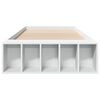 vidaXL Estrutura de cama 90x200 cm derivados de madeira branco