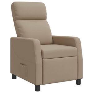 vidaXL Reclin&aacute;vel Cappuccino Couro Sint&eacute;tico