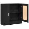 vidaXL Gabinete de Livros Carvalho Preto 82,5 x 30,5 x 80 cm