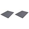 vidaXL Tapetes de porta PVC 2 pcs 90x60 cm cinzento