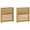 vidaXL M&oacute;dulo de Bra&ccedil;os 2 pcs Branco 58,5 x 10 x 61 cm