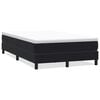 vidaXL Box Cama de mola sem colch&atilde;o preto 120x210 cm Veludo