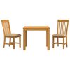 vidaXL Conjunto de sala de jantar 3 unid. Bege