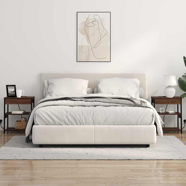 vidaXL Arm&aacute;rio de Cabeceira Carvalho Marrom 41 x 31 x 51 cm