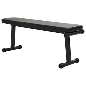 vidaXL Banco de Peso Manual Preto 108 x 27 x 41 cm A&ccedil;o revestido a p&oacute;