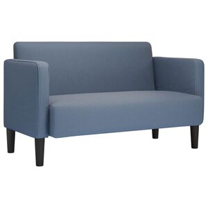 vidaXL Sof&aacute;-luvas 109 cm tecido corduroy azul