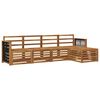 vidaXL Conjunto de Sof&aacute;s para Exterior 5 pcs Natural