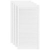 vidaXL Portas de arm&aacute;rio 4 pcs design de persiana pinho maci&ccedil;o branco