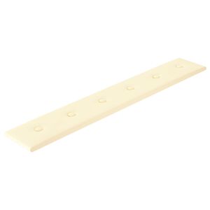 vidaXL Cabeceira de Parede 12 unid. Creme Couro Sint&eacute;tico