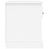 vidaXL Mesa de cabeceira 39x39x47,5 cm derivados de madeira branco