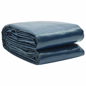 vidaXL Pel&iacute;cula p/ piscina PE solar flutuante 210 cm preto e azul