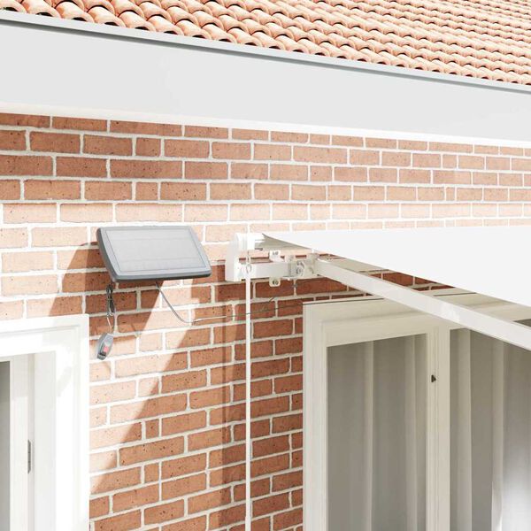 vidaXL Toldo Retr&aacute;til Manual Branco 350 x 250 cm Tecido e A&ccedil;o