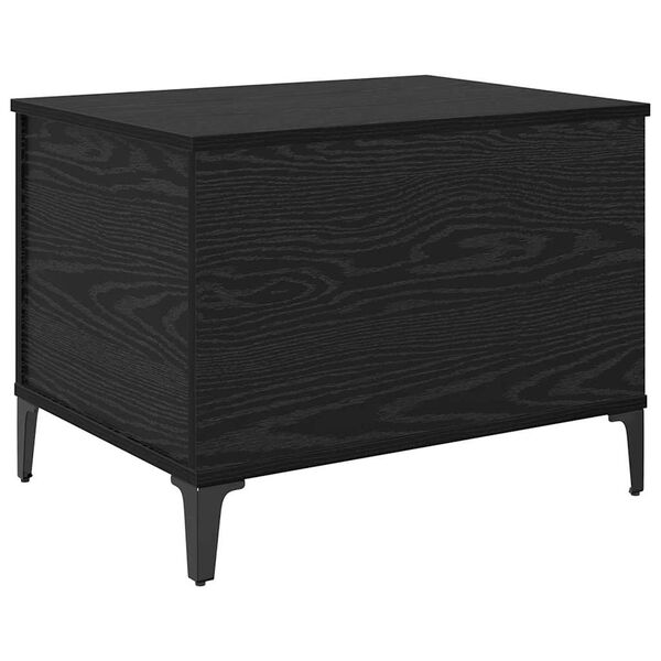 vidaXL Mesa de centro Carvalho Preto 60 x 44,5 x 45 cm
