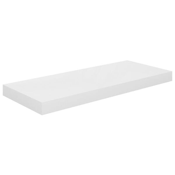 vidaXL Prateleiras de parede suspensas 2 pcs 60x23,5x3,8cm MDF branco