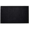 vidaXL Tapete de porta preto 90 x 150 cm PVC