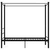 vidaXL Estrutura de cama com dossel 100x200 cm metal preto