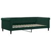 vidaXL Sof&aacute;-cama c/ gavet&atilde;o e gavetas 100x200 cm veludo verde-escuro