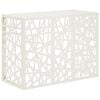 vidaXL Capa de Ar Condicionado Branco 110 x 50 x 80 cm A&ccedil;o