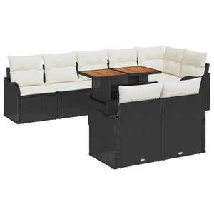 vidaXL Conjunto de Sof&aacute; de Jardim 9 unid. 8-N&uacute;mero de lugares
