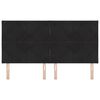 vidaXL Cabeceira LED Preto 180 cm Couro Sint&eacute;tico
