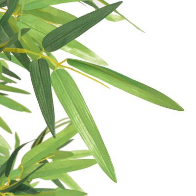 vidaXL Planta bambu artificial com vaso 120 cm verde