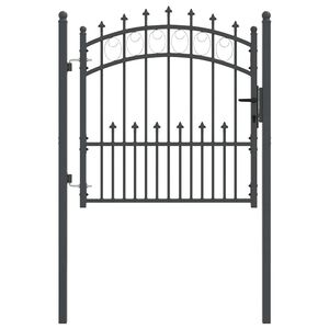 vidaXL Port&atilde;o de Cerca com Espinhos EMMEN 104 x 97 cm