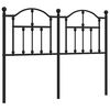 vidaXL Cabeceira de substitui&ccedil;&atilde;o 120 cm metal preto