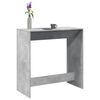 vidaXL Mesa de bar 102x50x103,5 cm derivados madeira cinzento cimento