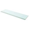 vidaXL Prateleiras 2 pcs 100x25 cm vidro transparente