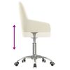 vidaXL Cadeira de escrit&oacute;rio girat&oacute;ria tecido cor creme