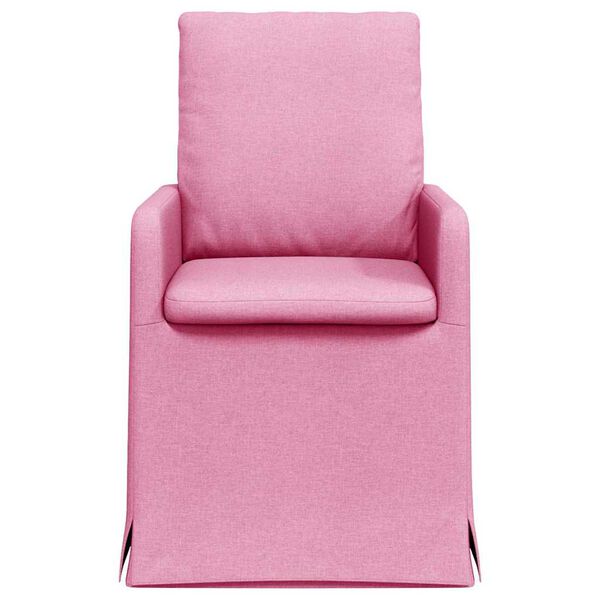 vidaXL Cadeiras de Jantar 2 pcs Rosa 57 x 67 x 98 cm tecido