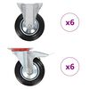 vidaXL 12 pcs rodas 160 mm