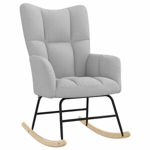 vidaXL Cadeira de baloi&ccedil;o Nuvem Tecido cinzento