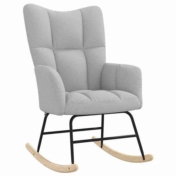 vidaXL Cadeira de baloi&ccedil;o Nuvem Tecido cinzento