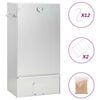 vidaXL Defumador BBQ c/ aparas madeira 44,5x29x83 cm a&ccedil;o galvanizado