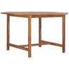 vidaXL Mesa de jantar p/ jardim 110x110x75 cm madeira de teca maci&ccedil;a