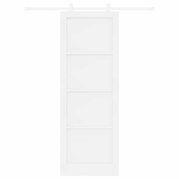 vidaXL Porta Deslizante Branco 83 x 232 cm Madeira de Pinheiro S&oacute;lida