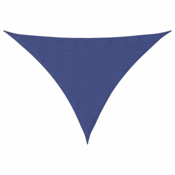 vidaXL Para-sol estilo vela tecido oxford triangular 2,5x2,5x3,5m azul