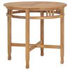 vidaXL Cadeira de jantar &Oslash; 80 cm madeira de teca maci&ccedil;a