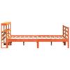 vidaXL Cama sem colch&atilde;o 150x200 cm madeira pinho maci&ccedil;a castanho-mel