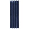 vidaXL Cortinas opacas 2 pcs Azul Escuro 140 x 260 cm Veludo