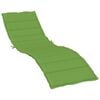 vidaXL Almofad&atilde;o para espregui&ccedil;adeira 200x50x4cm mesclado tecido verde