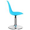 vidaXL Cadeiras de jantar girat&oacute;rias 2 pcs couro artificial azul
