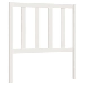 vidaXL Cabeceira de cama 81x4x100 cm pinho maci&ccedil;o branco