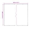 vidaXL Tarpaulina Transparente 4 x 8 m PVC