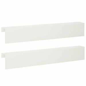 vidaXL Perfil de cobertura para jardim 2 unid. 100 x 10 x 15 cm A&ccedil;o