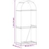 vidaXL Suporte para lenha 80x45x190 cm Antracite A&ccedil;o galvanizado