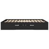 vidaXL Estrutura de cama 150x200 cm derivados de madeira preto